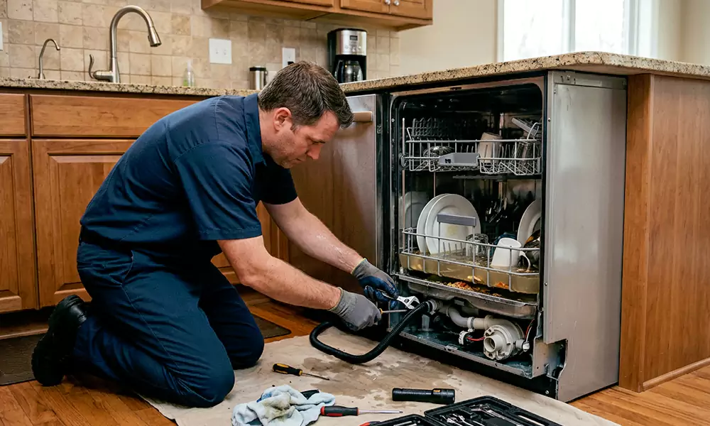 Dishwasher Not Draining Repair in Cranston, RI