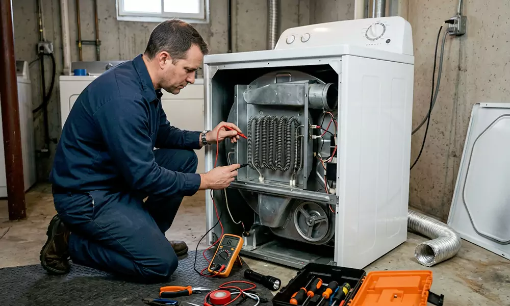 Dryer Not Heating Repair in Cranston, RI