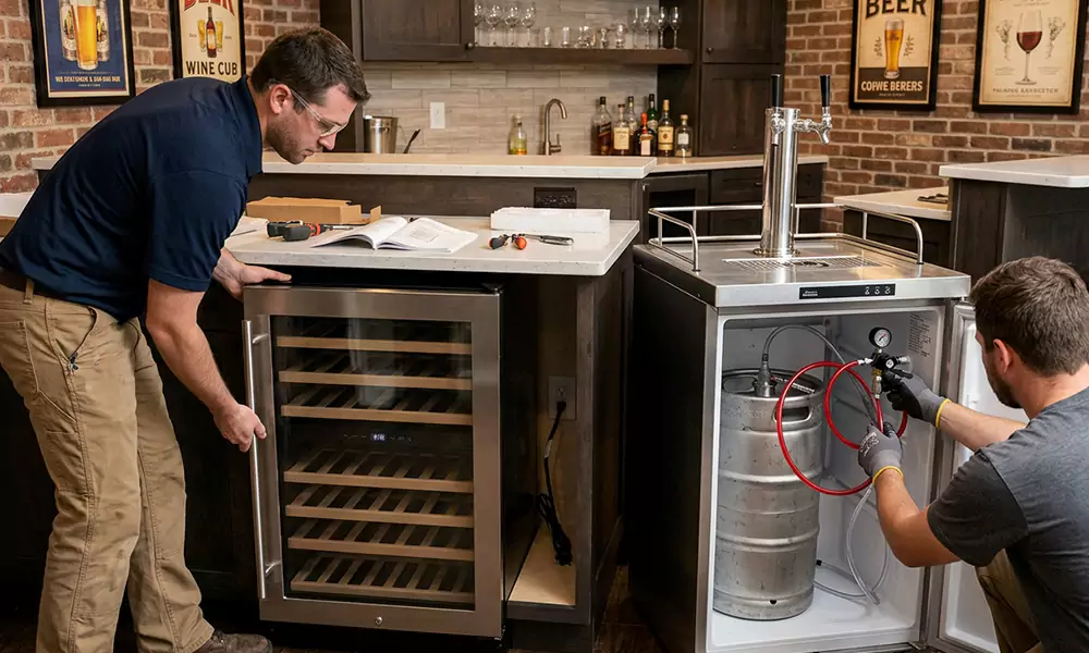 Wine Cooler and Kegerator Installation in Cranston, RI